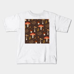 Mushrooms pattern Kids T-Shirt